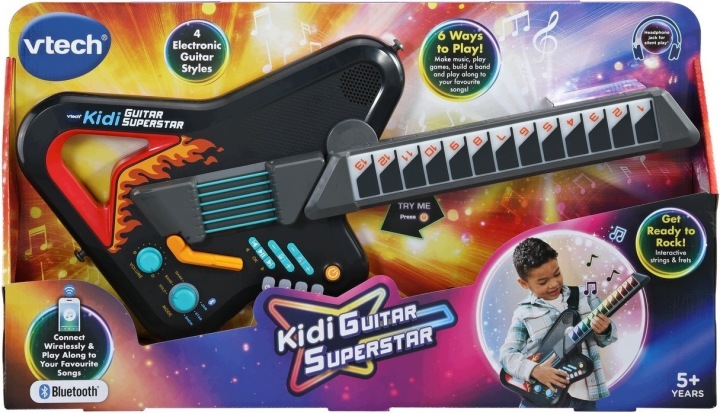 VTECH Kidi Гітара Superstar Гітара електрична чорна (Англійська Версія) — фото 4