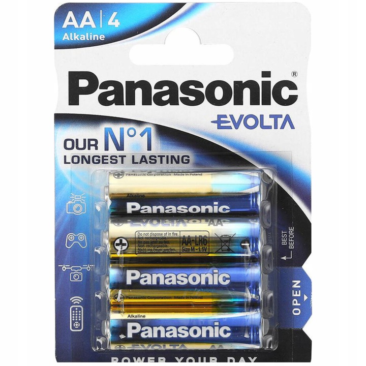 Батарейки PANASONIC AA LR6/4 бронзовий лужні A'4 — фото 8