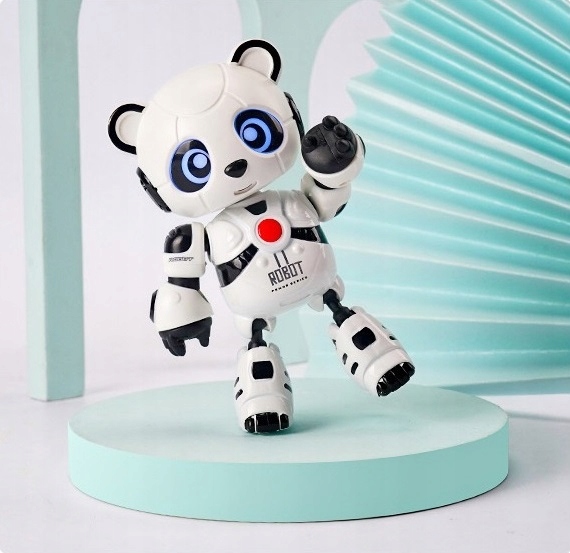 INTERACTIVE PANDA ROBOT SAYS REPEATS GAME GLOWS TOY FOR KIDS Effects sound light
