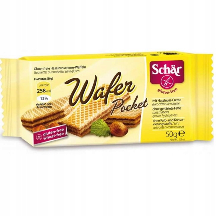 SCHAR Wafers Pocket вафельки горіхові безглютенові