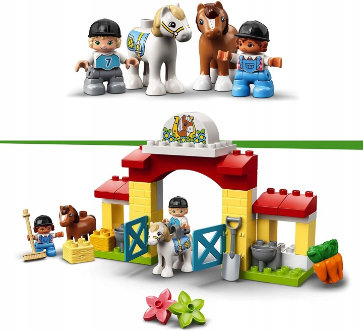LEGO DUPLO 10951 Конеферма і Поні Морквинка Кінь Коні Стайня — фото 13