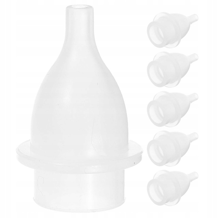 6 шт. Прозорий Силіконовий Nose Присоска Tips для Baby Наносник Care — фото 2