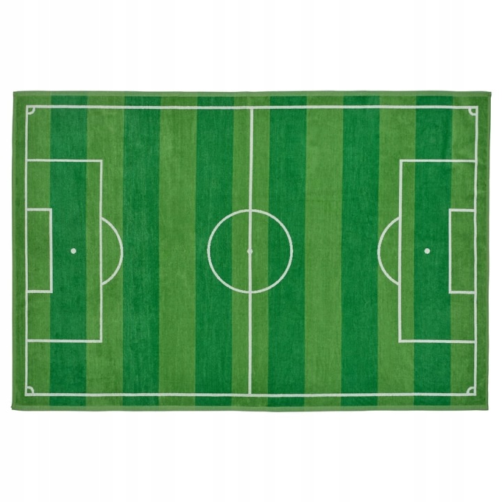 IKEA SPORTSLIG Рушник для купання, зелений/поле футбольні, 100x150 см