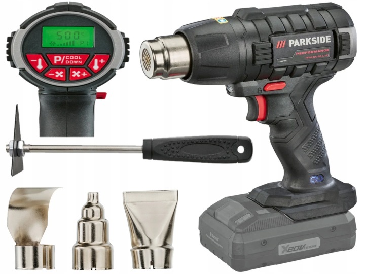 Horkovzdušná Pistole 20 V Parkside Performance Pphlga 20-Li A2 50-500°C