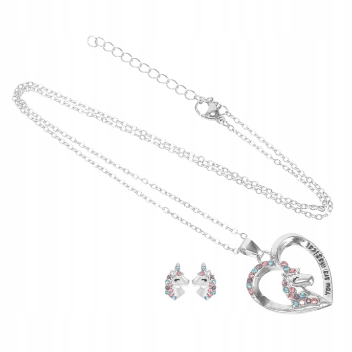 1 набір дівчачі прикраси металеві намисто і сережки — фото 8