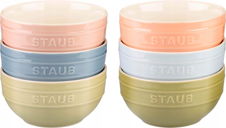 Staub Serving Sada 6 keramických misek 14 cm, vícebarevné
