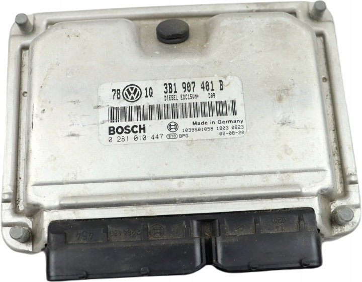 VW PASSAT B5 FL computer control unit of the engine 2.5 TDI 3B1907401B 0281010447