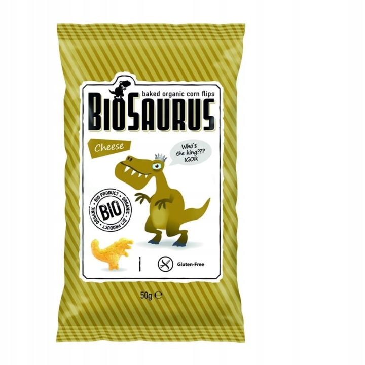 BIOSAURUS снеки кукурудзяні біо динозаври сирні безглютенові