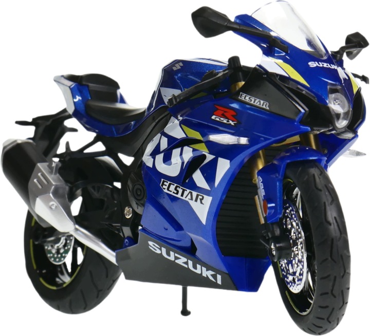 Suzuki GSX 1000R 1:12 модель мотоцикла світло і звук синій — фото 2