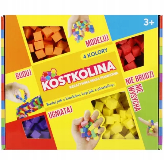 Маса для ліплення KOSTKOLINA 4 кольори Гомілкостопу Творчі для Гри для Дітей — фото 6