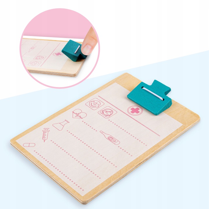 DREWNIANY ZESTAW MAŁY LEKARZ PIELĘGNIARKA Marka Kinderplay