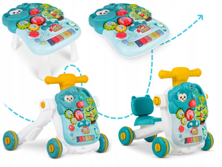 Каталка ходунки каталка інтерактивний столик дошка розвивальна 5 в 1 RICOKIDS — фото 9