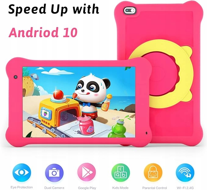 Заблокований Планшет для дітей AEEZO 7 дюймів WiFi Android 10 FHD 2 ГБ P11C145 (вживаний) — фото 2