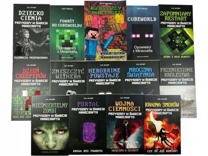 Zdjęcie egzemplarza: Minecraft Przygody / zestaw 14 książek / S.D. Stuart