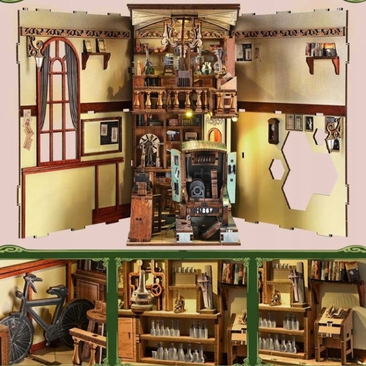 Habarri Book Nook мініатюрний будиночок Лабораторія Марії Склодовська- — фото 2