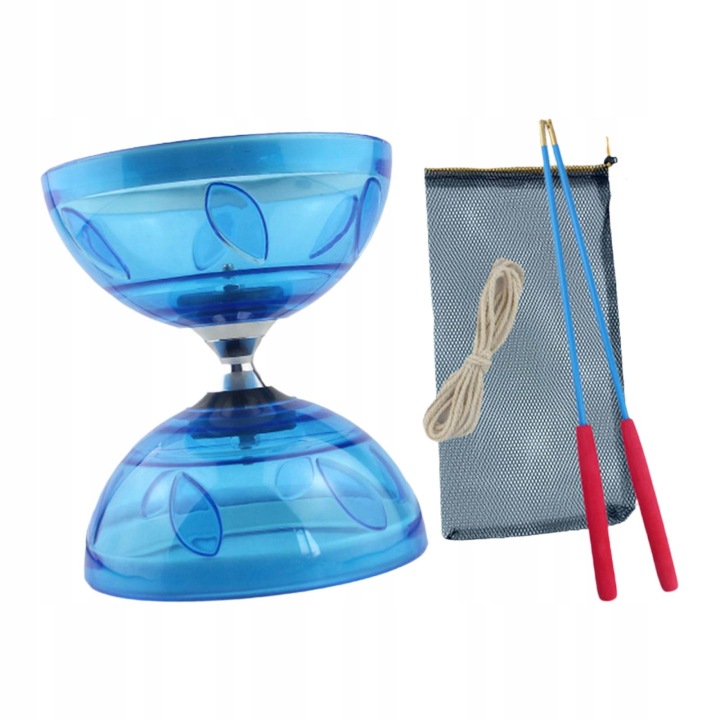 Yoyo Діаболо Toy Діаболо Ball Toy Тренування Еластичний потрійний підшипник Синій — фото 2
