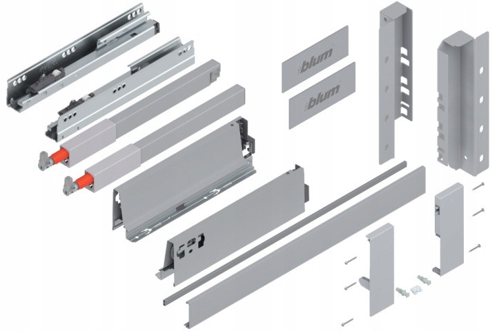 Blum Tandembox 350 Šuplík , Střední vnitřní, C, Šedá