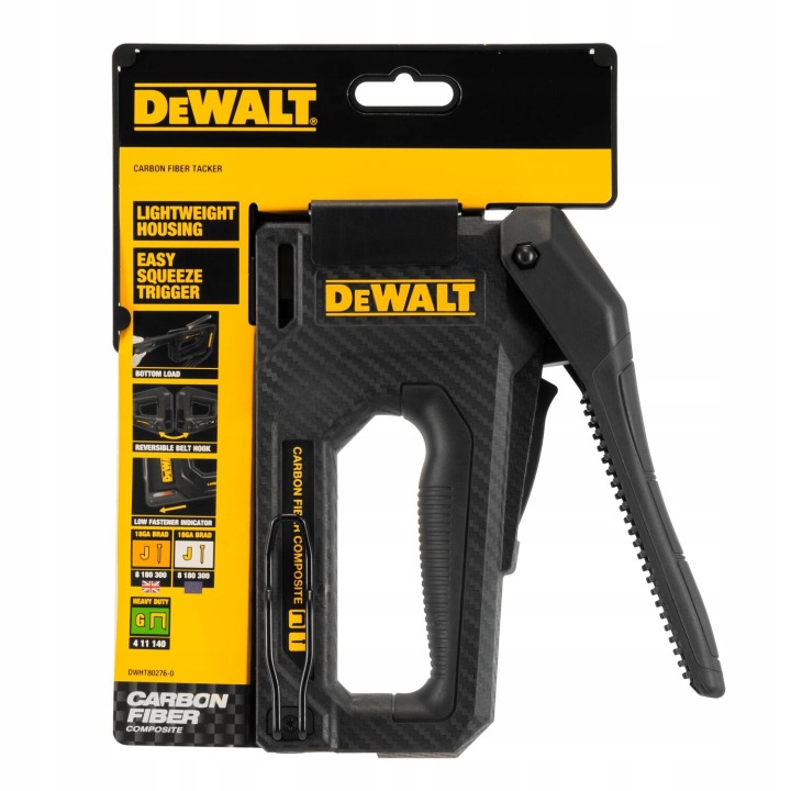 Ruční čalounická sešívačka 2v1 z uhlíkových vláken DWHT80276-0 DeWalt
