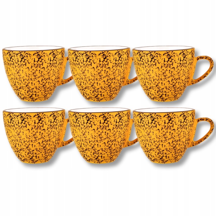 Šálek na espresso porcelánový žlutý 75 ml Wilmax 6 kusů