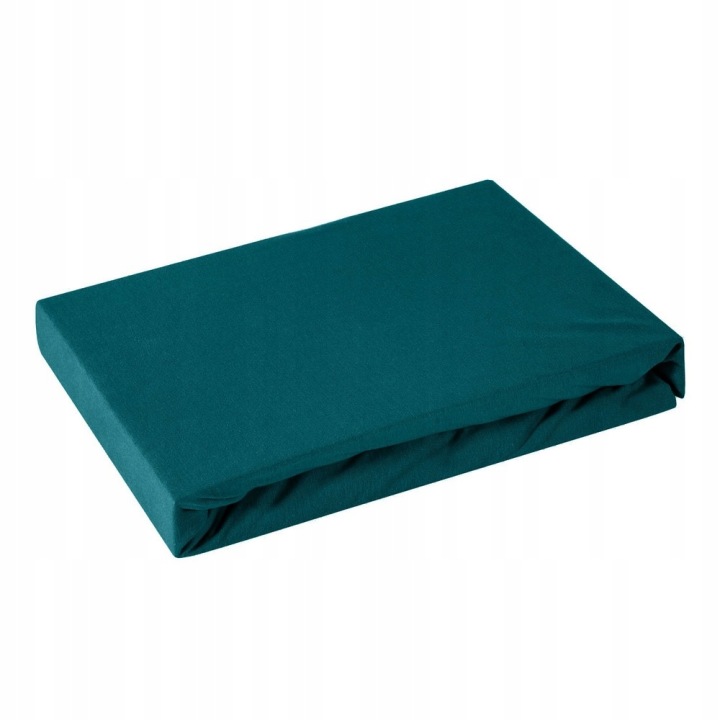 Prostěradlo jersey s gumičkou 240x220 tyrkysové na matrace 30 cm 125 g/m2
