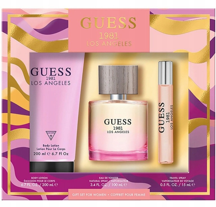 guess guess 1981 los angeles women woda toaletowa 100 ml   zestaw  