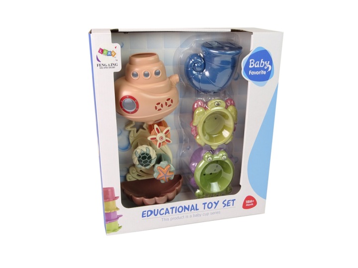 Набір для купання корабель і тварини морські Lean Toys 330x320 мм — фото 5