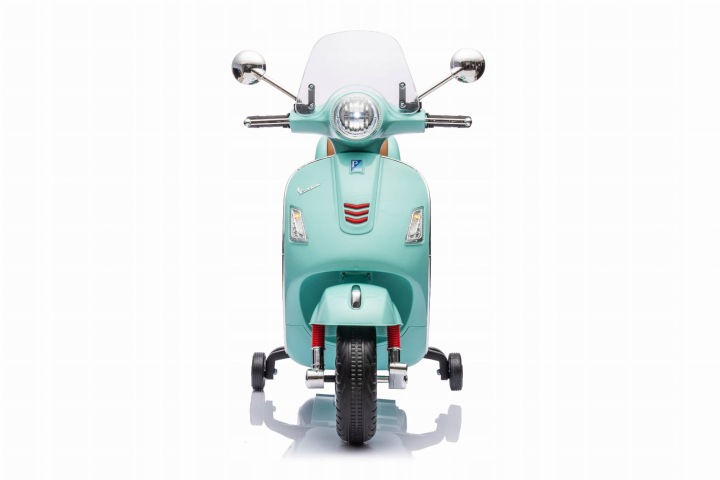 Скутер Vespa на акумулятор Каталка для дитини зі скринькою бірюзовий MAXI — фото 3