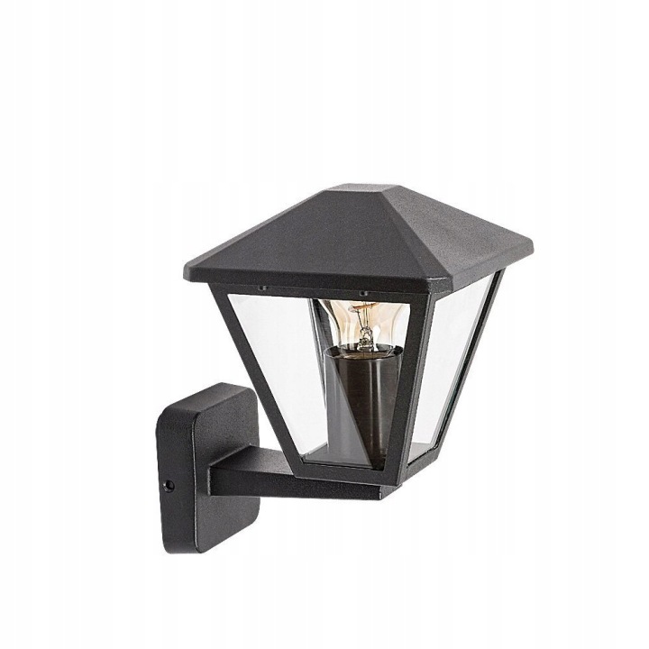 Černá venkovní nástěnná lampa, fasádní lampa