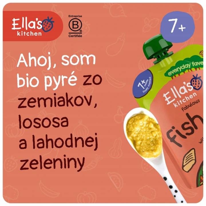 Ella's Kitchen Біо Лосось з овочами 7 міс.+ для дітей 130 г — фото 4