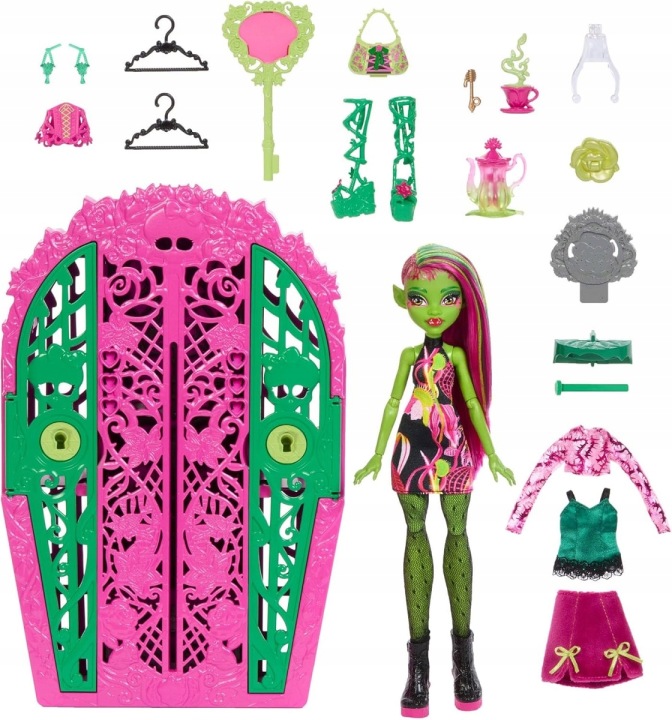 Лялька MONSTER HIGH VENUS MCFLYTRAP рожева з аксесуарами модна 29 см HYT75 — фото 2