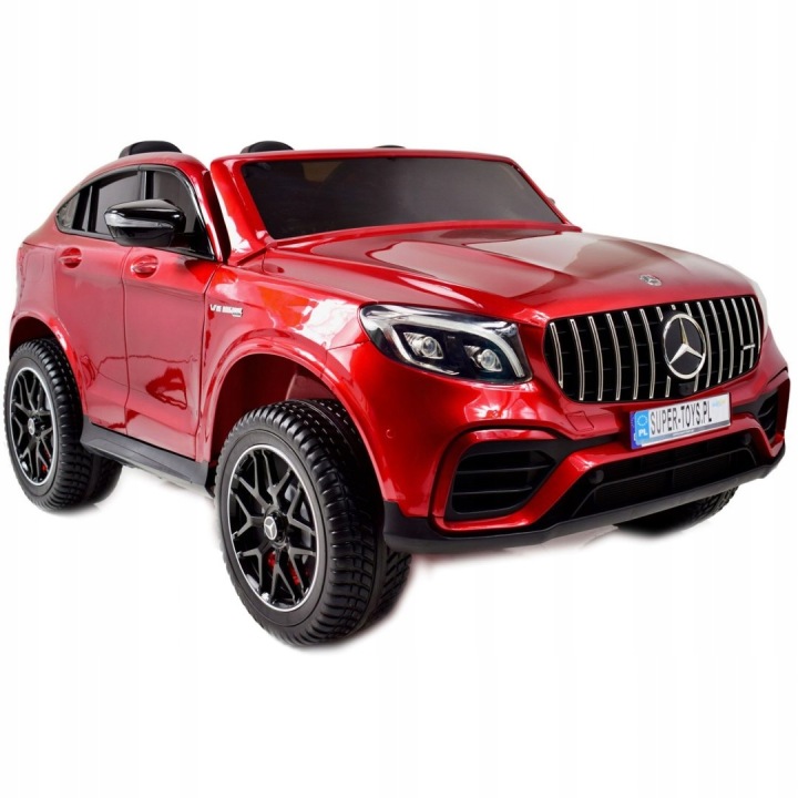 Авто на акумуляторі Mercedes GLC 63S Двомісний LED MP3 Червоний Лакований — фото 10