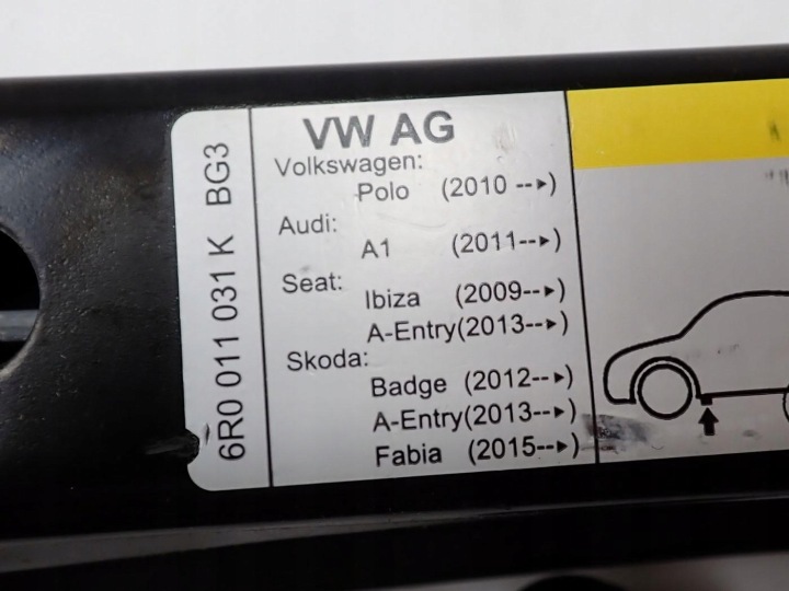LEWARECT REPLY KEY CHO 6R0011031K SKODA FABIA III 6V 15R 8