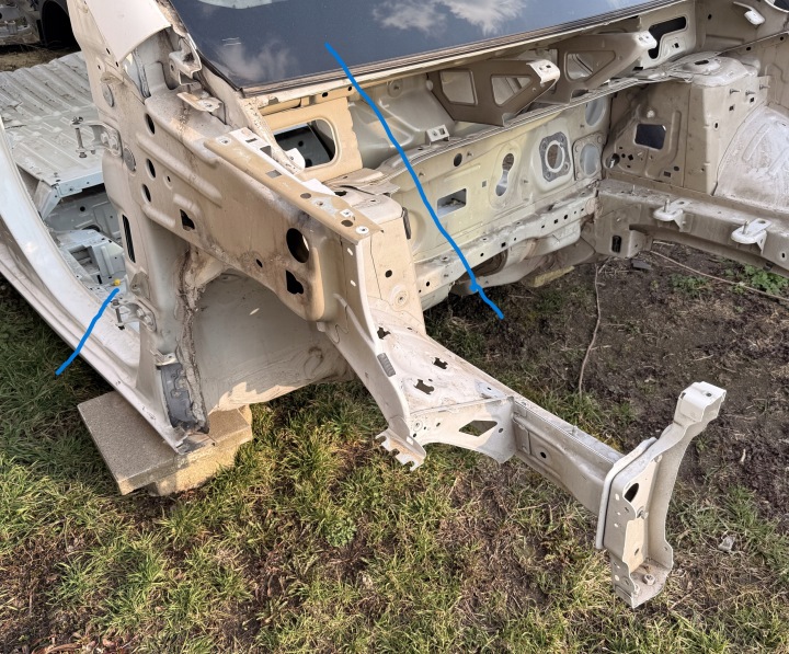 Citroen Berlingo IV Longeron Droite Droit Avant Longeron avant Support EWPA