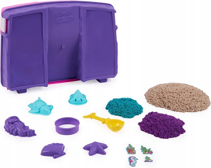 Пісок кінетичний замок русалки валіза палац KINETIC SAND 934 г + аксесуари — фото 8