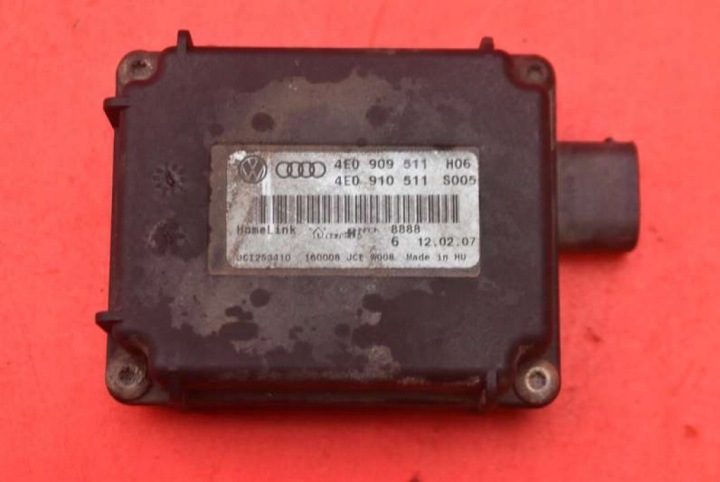 Bedienteil modul HOMELINK OTWIERANIA BRAMY 4E0909511 AUDI A8 D3 05-07