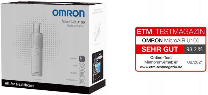 Omron Небулайзер U100 MicroAir ультразвуковий батарейки у комплекті — фото 13