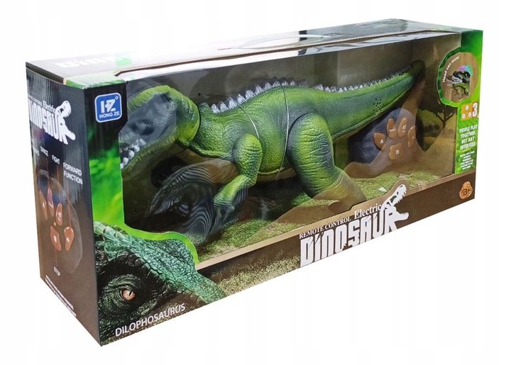 INTERACTIVE DINOSAUR REMOTE CONTROLLED ROBOT ON REMOTE CONTROL WALKS ROARING LED Kind walking