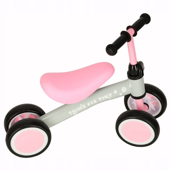 Біговел каталка для дівчинки TRIKE FIX TINY чотириколісний рожевий — фото 12