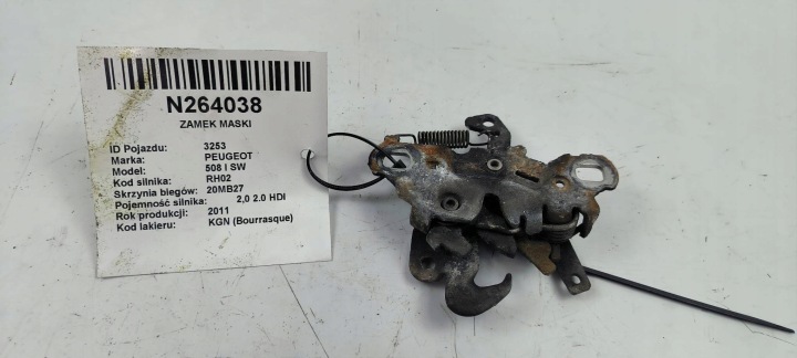 Serratura cofano usato PEUGEOT 508 e SW
