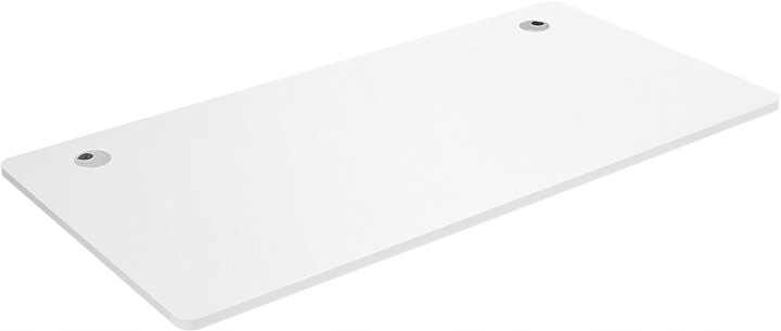 Pracovní deska k psacímu stolu Songmics 120 x 60 cm, 2 otvory pro kabely, bílá barva