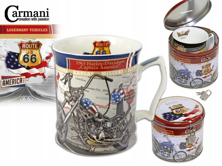 Carmani Hrnek s pokladničkou Harley Davidson 480 ml