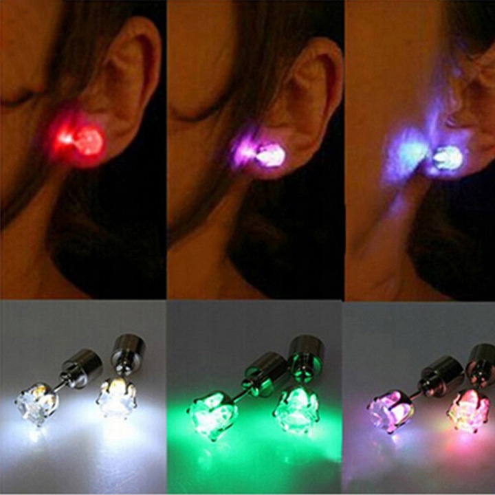 Сережки вечірка танцювальна LED вухо — фото 4