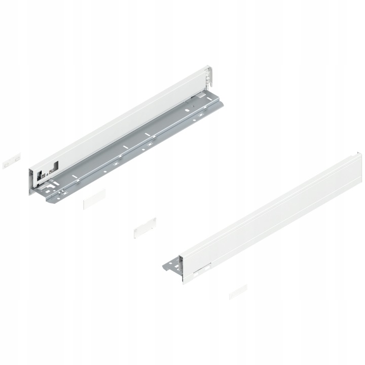 BLUM770N5002SLEGRABOX boky zásuvky o výšce Nl 500 mm, hedvábně bílá matná barva