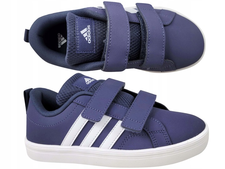 Взуття дитяче Adidas Матові На липучках Темно-сині VS PACE IE3471 # 28 — фото 3