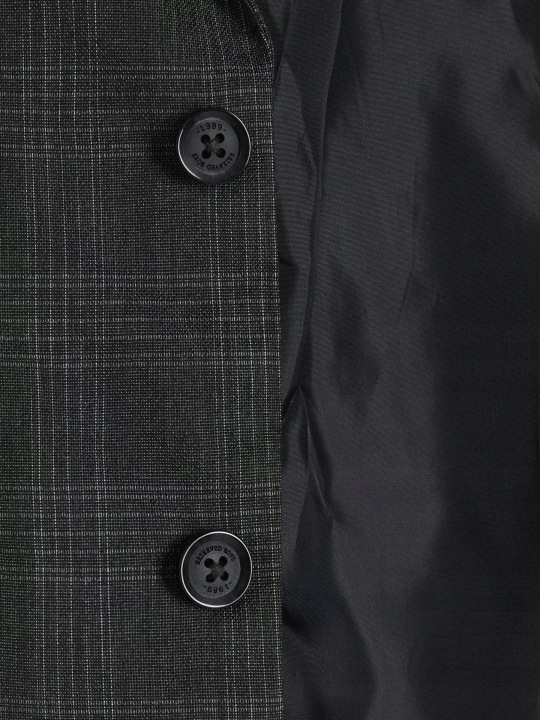 Сірий піджак у клітинку однобортна SLIM FIT класична RESERVED 116 — фото 3