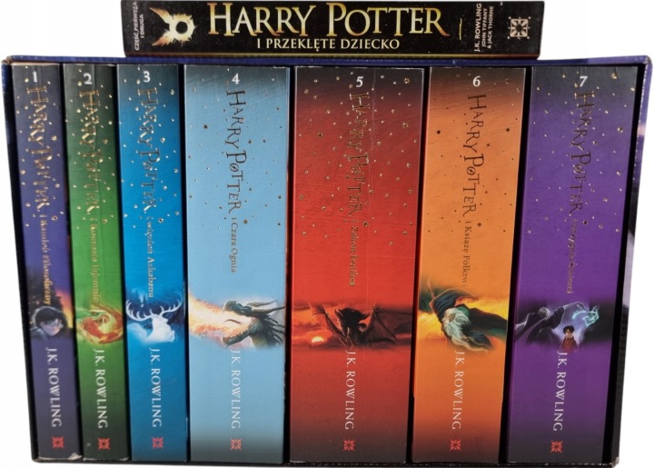 Zdjęcie egzemplarza: Harry Potter 1-7 + Przeklęte Dziecko / J.K. Rowling zestaw książek