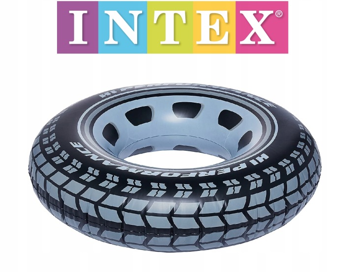 Intex Надувне коло для плавання - Чорна шина 91 см '59252