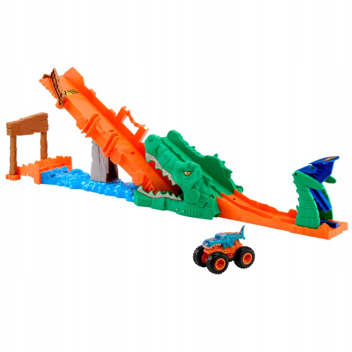 Hot Wheels Monster Trucks Гоночні виклик – Трек Крокодила Набір 4+ JJN45 — фото 3