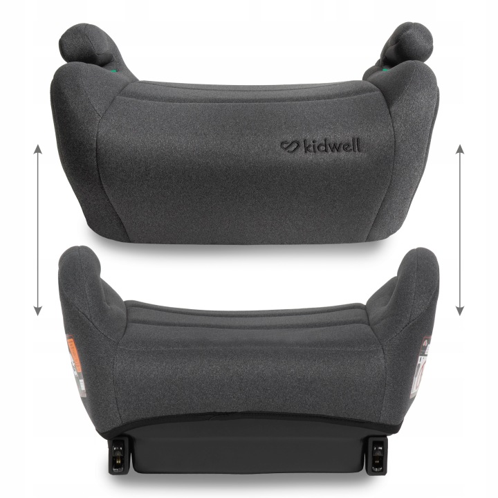 Автокрісло ISOFIX I-SIZE підставка для дитини Kidwell Ovan Сірий — фото 5