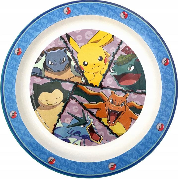 STOR Тарілка дитяча 22 см для мікрохвильовки POKEMON 08047